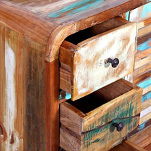 vidaXL Credenza Madia Cassettiera Mobile 3 Cassetti in Legno Massello Recuperato