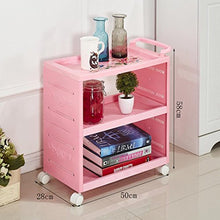 Scaffale CHDE Cremagliera delle merci - Cremagliera del bagno della cucina della casa del carrello di plastica del carrello dello strumento del salone di capelli di bellezza carrello degli attrezzi