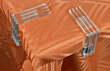 ASIS nettrade mollette per tovaglia, 12 pezzi, in plastica trasparente, con molla in metallo