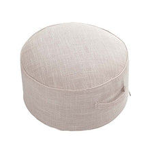 Fancy Pumpkin Yoga Meditation Tatami Cuscino da Pavimento Cuscino Zafu Foot Stool, Bianco Sporco