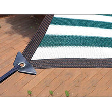 fdxcf Ombra Panno Shading Net esterna Prato Giardino con Metal Hole facile da usare la protezione solare anti-UV in polietilene, 23 formati,verde Bianco,10 * 10m