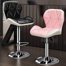 FACC Sgabelli da Bar Nero, Sgabelli da Bar Girevoli, Sgabello Girevole con Ruote, Sgabelli da Bar Regolabili 60 A 80 Cm, per Cucina Ufficio Pub Sala Giochi ECC
