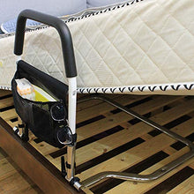 HKD Sponda Letto anticaduta Fissaggio Sicuro per Anziani, disabili, Adulti e Bambini con Tasca