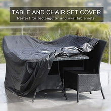 AKEfit Rattan Cube Set Cover, 420D Oxford Fabric Garden Cover per mobili, Cube, 4 posti (123 x 123 x 74cm)