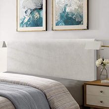 TAOCOCO Copertura per testiera per letto, Fodera Elastica Protezione, protezione elastica a tinta unita,Bianca 180-200 cm