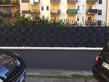 Pinto FERRAMENTA Rete Pannelli PVC Plastica Ombreggiante Frangisole Frangivista Frangivento Telo Telone Recinzioni Giardino Balconi Rete Ombra Privacy H95cm x 2.50mt (5 striscie) Colore Verde