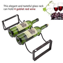 BYARSS Supporto per Vino Rosso, portabottiglie in Metallo Appeso a Testa in Giù portabottiglie portaoggetti
