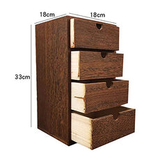 Gesh - Cassettiera in legno con cassettiera in legno, per gioielli, cosmetici, ufficio, decorazione per la casa
