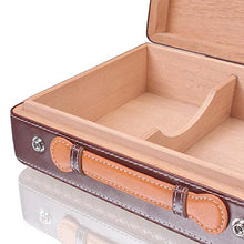 Liang Yu Umidificatori for sigari - Umidificatori Portatili for sigari da 30 scatole di Sigarette Portatili Cedro Spagnolo Contenitore di immagazzinaggio