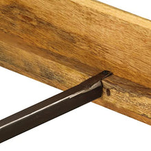 vidaXL Massello di Mango Giroletto Finitura Legno Anticato 1,8m Telaio Letto