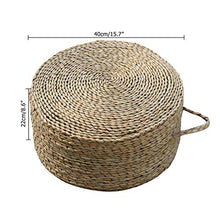 LTINN Cuscini di Paglia, Spessi pastorali circolari Intrecciati a Mano, tappetini in Rattan meticolosi e compatti per la Cerimonia del tè, tappetini per Yoga da Meditazione, Forte praticità