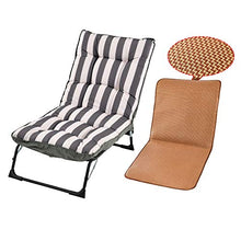 LINGZE Lettino Prendisole, Patio da Giardino Portatile con Sedia Relax reclinabile con Imbottitura Spessa