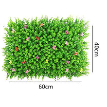 Pannelli di siepi artificiali, 12 pezzi artificiale bosso Pannelli Topiary Hedge impianto Privacy Screen UV protettivo recinzione esterna Backyard Garden Decor Per la casa giardino decorazione esterna