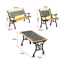 Stool Panchine da terrazza Gruppo Tavolo e sedie per Il Tempo Libero Park Garden, sede Metallica Esterna con braccioli Schienale, Cortile Sedia Portico in Legno anticorrosivo Mobile Ingresso Ponte
