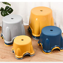 Sgabello di plastica Sgabello a sgabello antiscivolo addensato Sgabello da bagno Sgabello da bagno Sgabello da bagno 22.5x26.5x20.5cm, 24x29x25cm, 27x32x28.5cm ( Color : Yellow , Size : Small )