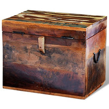 XINGLIEU Baule portaoggetti Marrone, Baule portaoggetti in Legno, Tavolo supplementare, 39 x 28 x 31 cm