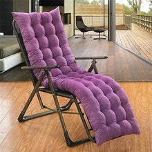 eewopjkj Cuscino per Poltrona da Giardino Extra-Grande con Lacci Cuscino reclinabile Cuscini per sedie da Patio Cuscino per Sedia a Dondolo Poltrona da Esterno per Interni-Viola 48x150 cm
