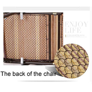 Hfyg Lettino Prendisole Sedia A Sdraio, Chaise Longue Pieghevole for Il Campeggio e Giardino con Poggiatesta Stuoie di bambù Tessitura Ufficio Siesta Chair Chaise Longue (Color : Brown)