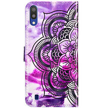 Robinsoni Custodia Compatibile con Samsung Galaxy M10 Case Portafoglio Cover Libro Case Pelle PU Antiurto Case Wallet Flip Caso Taccuino Cover Libretto Custodia Della Pittura a Olio Case Foglio Cover