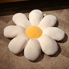 DIELUNY Daisy Flower Cuscini per sedie Cuscino, Cuscino Papasan Traspirante Piano Cibo Coperta per Esterni Coprisedile Imbottito-Beige a Dia80cm (31In)