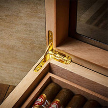 N \ A Humidor per sigari in Legno di Cedro, Set di scatole per sigari con Display da Tavolo Perfetto con igrometro e umidificatore, Comodo portasigari per 60 sigari da Uomo