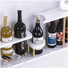 Porta Vino A Parete Scaffale Legno Porta Vino Porta Bottiglie E Vetro - Portabottiglie Da Parete Che Può Contenere 4 Bottiglie Di Vino Rosso E 4 Bicchieri
