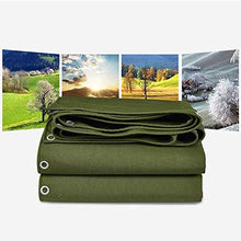 MHBGX Telo Impermeabile per Esterni Resistente, Tessuto in Pvc Verde Militare Crema Solare Antistrappo Anti-Uv 650G / M²,4.85X3.85 M,4.85X3.85 M