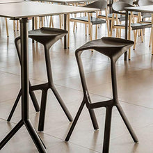 TopJiä Leggero Portatile Bar Seggiolone,Alta qualità Pp Plastica Sgabelli da Bar con Poggiapiedi,personalità Seggiola da Bar,per Caffetterie,Bar,Club,Bar,Balcone,Sedia,Sgabello