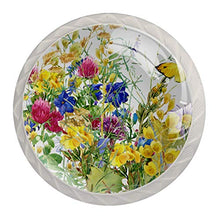 Pansy 4 PCS Pomelli per Porta, Pomolo per Mobile, Pomelli per Mobili con Viti, Maniglia per Armadietto, Pomelli per Porta, Pomelli per Cassetti per Porta, Armadio, Cassetto e Credenza