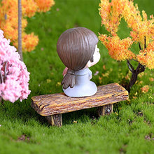 Varijoy, 3 panche in miniatura, decorazione per panche da parco, mini panche in legno per mobili fai da te, per casa, fiaba, casa delle bambole, giardino