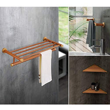 Etice Mensola for Bagno Marrone Portasciugamani da Bagno con Ciondolo Bagno Doppio