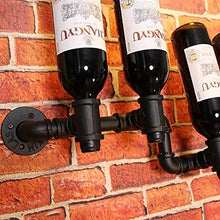 LHQ-HQ Wine Holder Wine Rack Ferro battuto a Parete Wine Rack Sicuro e Stabile Antiscivolo Holder Wine Rack Decorazione Domestica Vino Bagagli - 6 Bottiglie