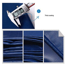 MHBGX Telone Impermeabile per Esterni Resistente, Riparo per Protezione Solare a Terra in Tessuto Bifacciale in Pvc,Blu,5.9X3.8M