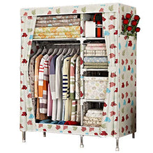 JFFFFWI Armadio Pieghevole in Tessuto Oxford con Struttura in Acciaio Inossidabile Semplice Armadio 130 * 45 * 170 (Colore: C)