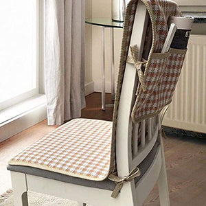 XHNXHN Set di Cuscini per sedili Lunghi e Profondi, griglia Cuscini per sedie Monopezzo Cuscini per sedie per Tavolo da Pranzo congiunti Cuscini per sedie per Interni per Esterni Decorazioni per la