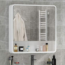 Mirror Cabinets Armadietto a Specchio da Bagno in Legno massello, Armadio Separato, Specchio da Bagno a Parete, Specchio Semplice con mensola