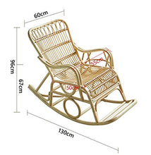 winter Sedia a Dondolo all'aperto, Naturale Realizzato a Mano Tutto Meteo in Rattan Glider Rocker, Patio Leisure Lounge Sdraiatrice, per Prato Inglese, Giardino, Balcone