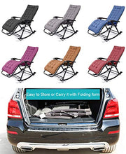 SHUAIIJUAN Sedia per il tempo libero domestico Sedie pieghevoli Sedia a dondolo Sdraio reclinabile da esterno regolabile pieghevole Poltrona reclinabile Rocker Zero-Gravity Sedia for Outdoor Garden Be