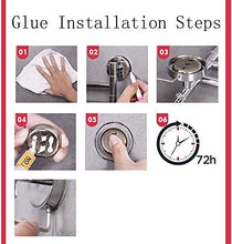 AINIYF Bagno Bagno Doccia Mensola Organizzatore portasciugamani parete Punch libero dell'acciaio inossidabile 304 Allungare doppio Hanging asta, 2 Metodi di installazione, 9 Grandezze (Dimensioni: 80x