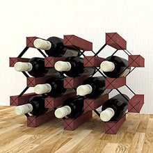 YWYW Portabottiglie per Vino in Grata in Legno massello Ornamenti per cremagliera per Vino da Bar per Vino da casa Ristorante (Dimensioni: 43 × 23 5 × 30 cm)