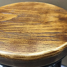 Sgabello da bar in ferro per il tempo libero, sedia da bar in legno massello, sedia da caffè moderna (dimensioni: 45 cm)