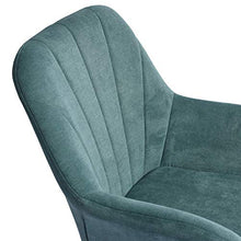 Homycasa, poltrona a dondolo in tessuto moderno, per il tempo libero e rilassante, design ergonomico con gambe in legno massello per soggiorno (tessuto verde)