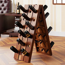 Deuba Scaffale per Vino Portabottiglie Legno di Acacia 36 Bottiglie Pieghevole Mobile Vini
