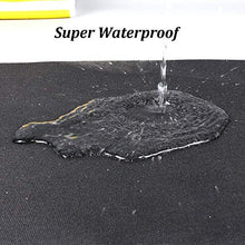 GJSN Copertura Tarps Impermeabile Della Tela Di Canapa Esterna Multiuso Incatramata Telone Heavy-Duty per Fogli Auto Barca/Campeio/Ground Cover, Nero,2X2.5M