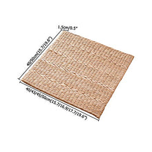 LTINN Paglia Intrecciata a Mano, Cuscino Tatami, Cuscino per Meditazione e adorazione, Tappetino Quadrato per Finestra a bovindo, giunco Naturale di Erba Tessuta a casa Traspirante