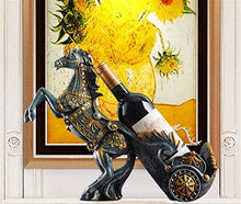 HYLL Cremagliera del Vino del Vino della Bottiglia Pony Statua Titolare Potabile nella Tabella Decorativo armadietti del Vino - Pratica Scultura Decorazioni Mestieri Vino da tavola armadietto.
