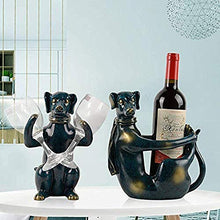 YAeele Decorazioni Arte Artigianato Scultura Animale Vino Rack Cane Europea Home Office