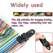 BESTZY Clip di Tarp 8 Pezzi Plastica Tarp Clip Tenda da Sole Clip per Campeggio attività all' Aperto (Nero)