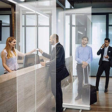 Topniu. (Usando in affari) Roll up Banner Transparent Roll Up Banner |Parete protettiva Spit Protection Schermo divisore per la tosse Protezione Sneumato Schermo Guardia Screen Banner Stand (Color: 12