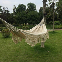 ZXCVB Durevole 2 Persone Amaca Boho Frangia Grande Brasiliano macramè Doppia Amaca Deluxe Altalena Sedia a Rete per Esterno/Interno Patio Portico Decor